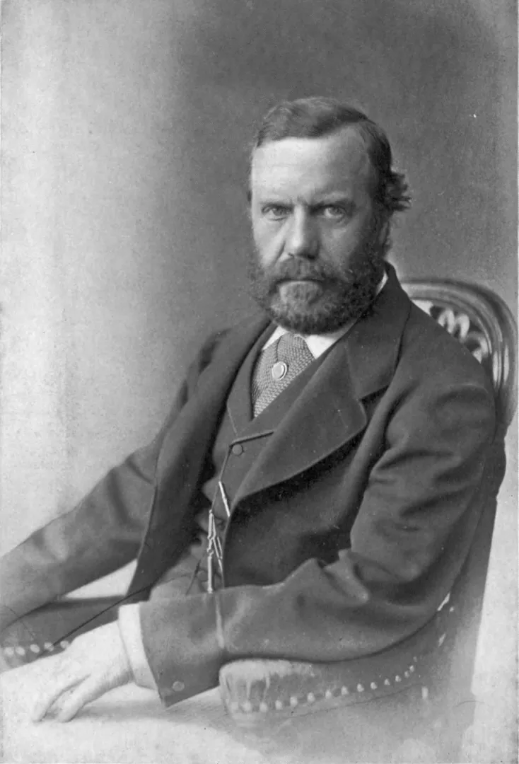 Seated photographic portrait of Theodore Roosevelt Sr.