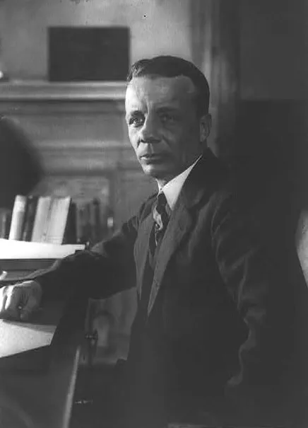 Theodore Roosevelt Jr. at a desk, 1921