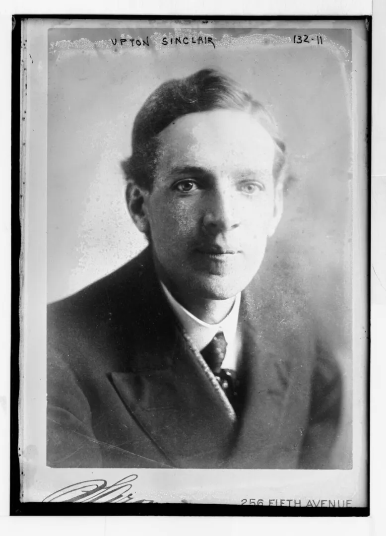 Studio portrait of author Upton Sinclair, c. 1906
