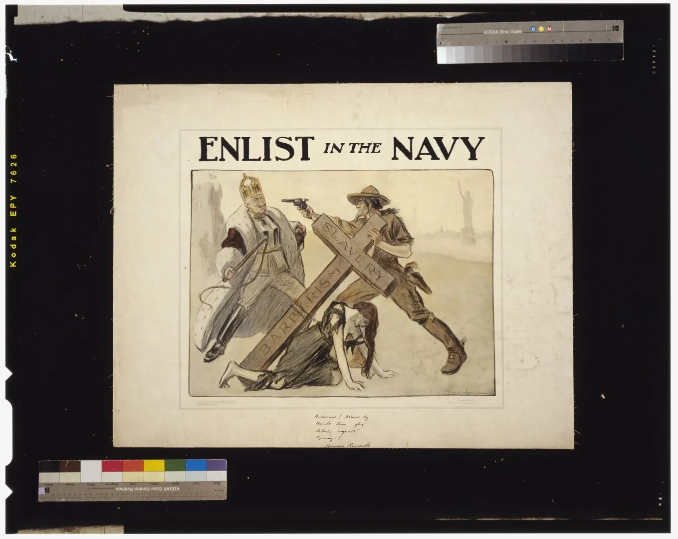 A World War I military recruiting poster