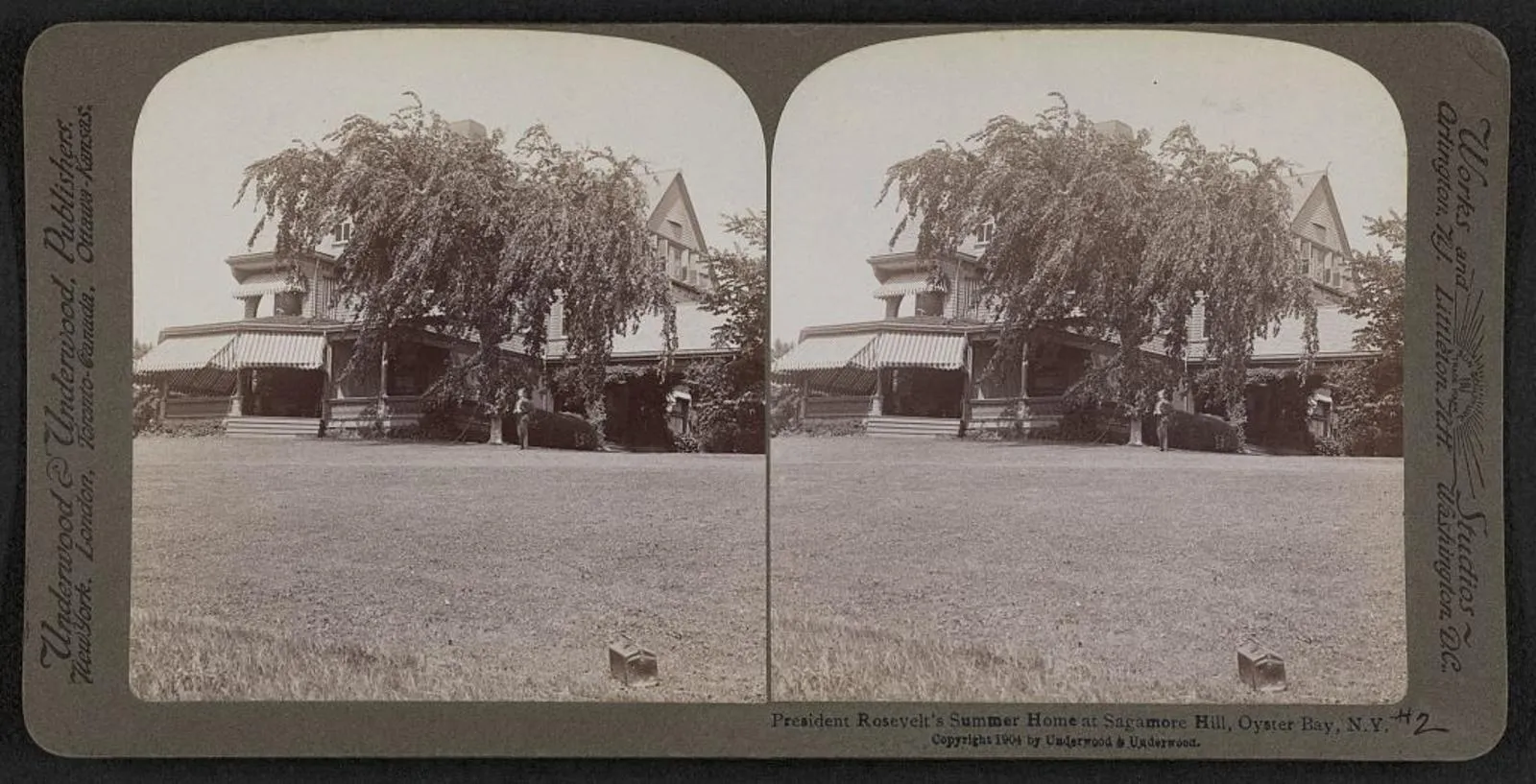 Sagamore Hill, President Roosevelt's summer home at Oyster Bay, New York, about 1904