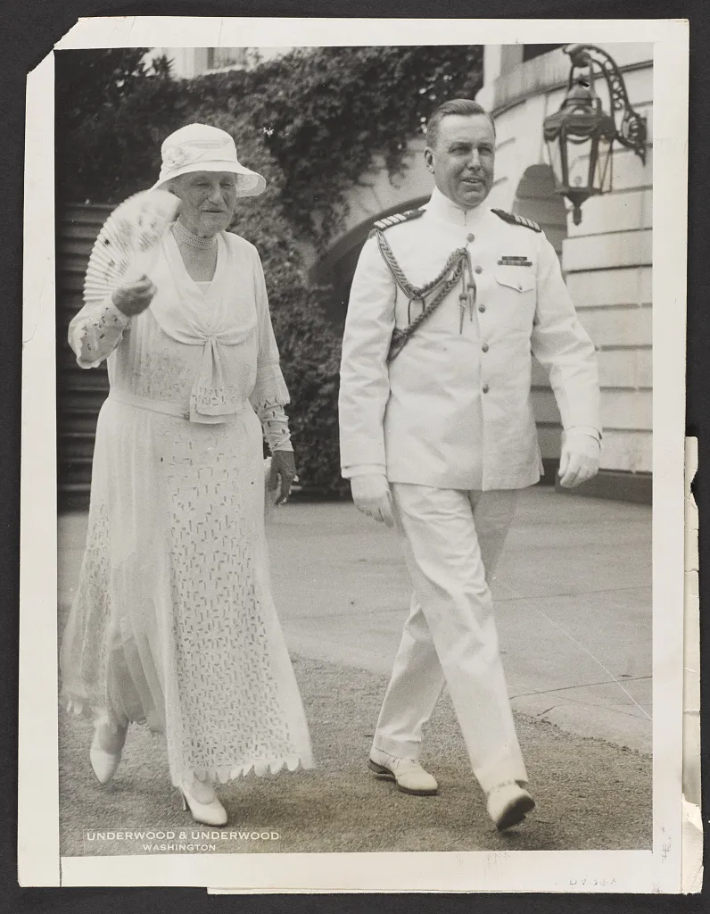 Edith Roosevelt at a White House garden party in 1932.
