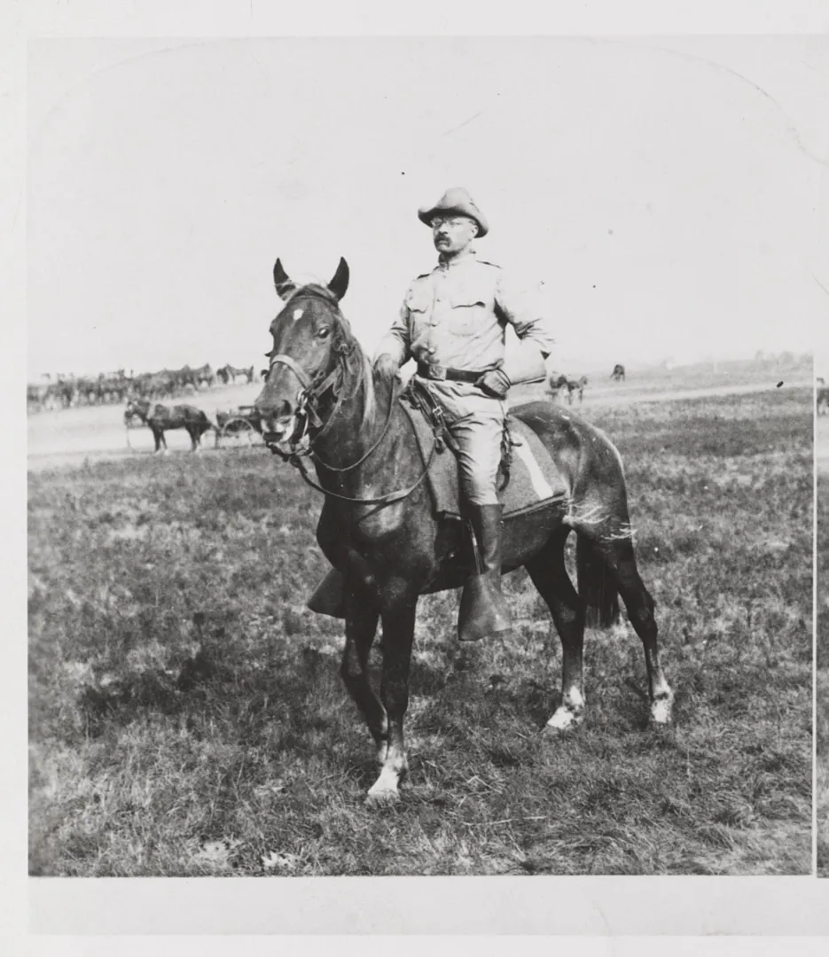 Colonel Theodore Roosevelt of the Rough Riders in uniform after his return from Cuba, 1898