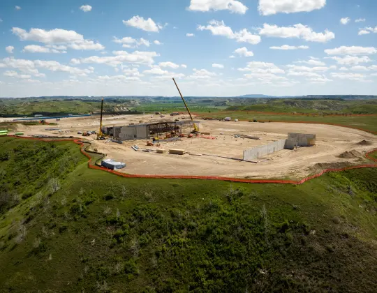 The view arriving by air over Chateau road