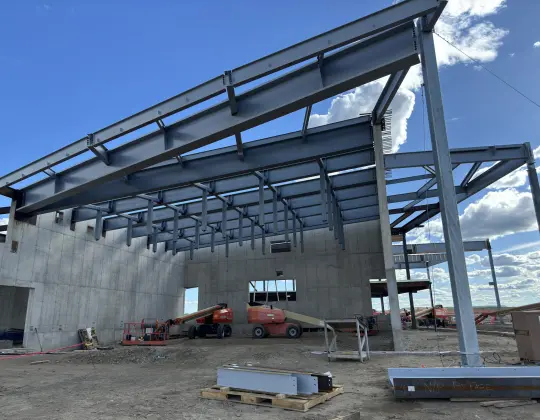 The auditorium taking shape