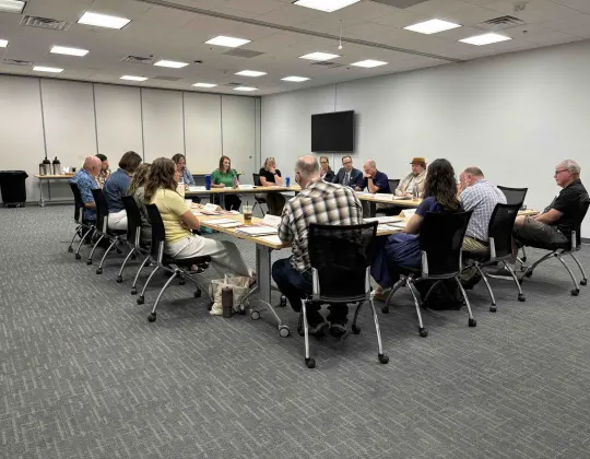 Photograph of teachers at professional development