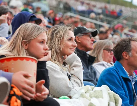 Audience members watching the Medora Musical