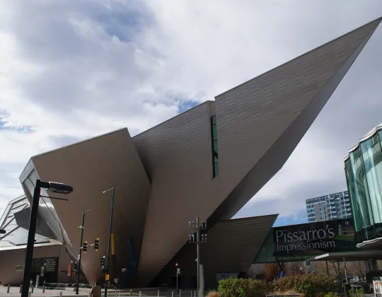 The angular titanium-clad Hamilton Building of the Denver Art Museum