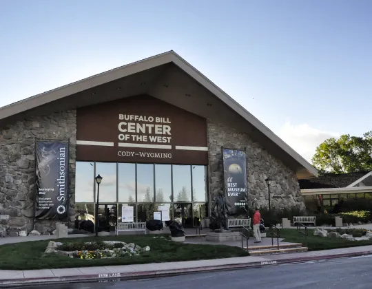 The entrance of the Buffalo Bill Center of the West in Cody