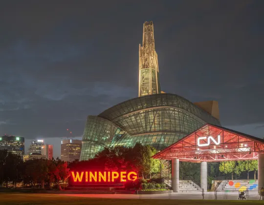 The Canadian Museum for Human Rights at The Forks in Winnipeg