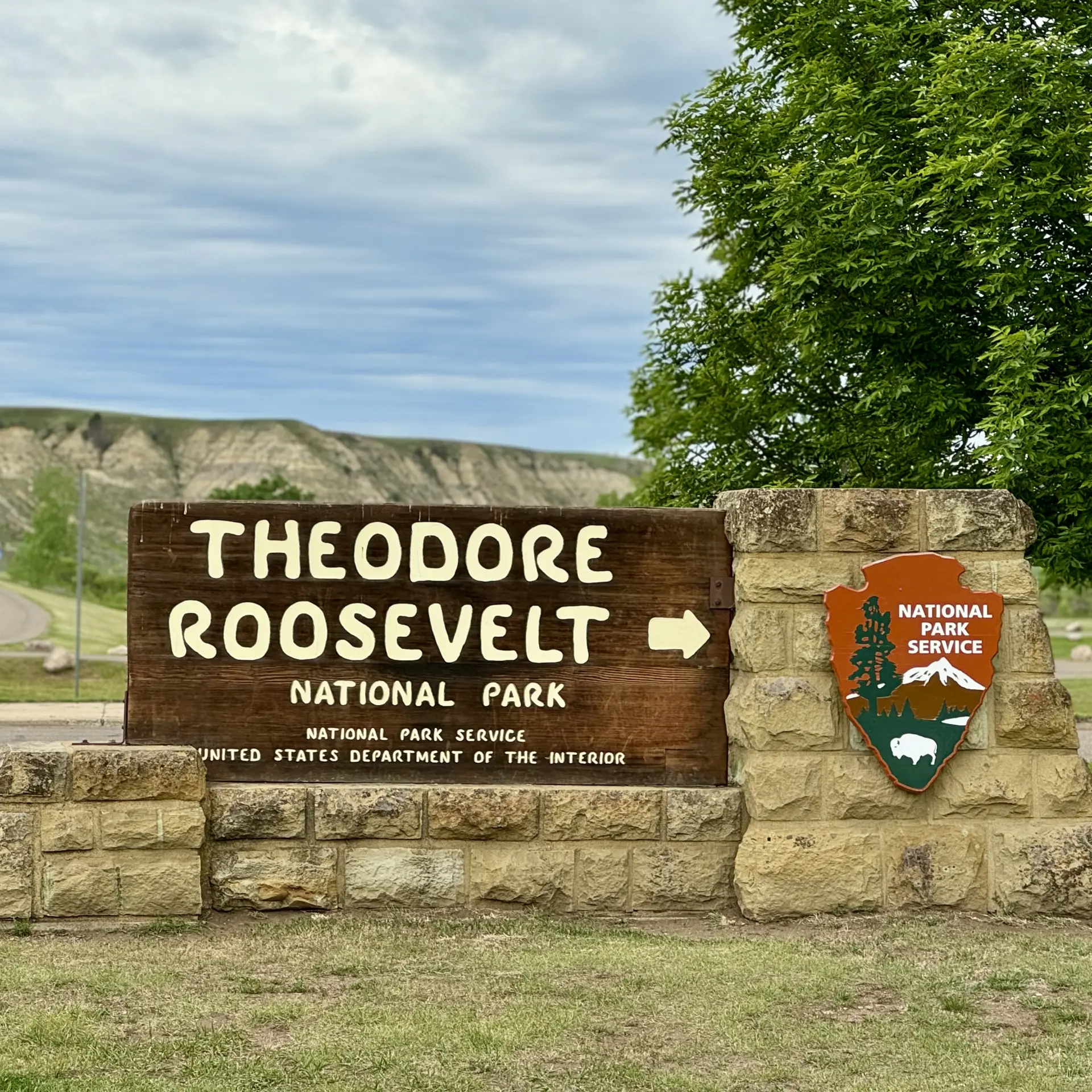 Theodore Roosevelt National Park Sign