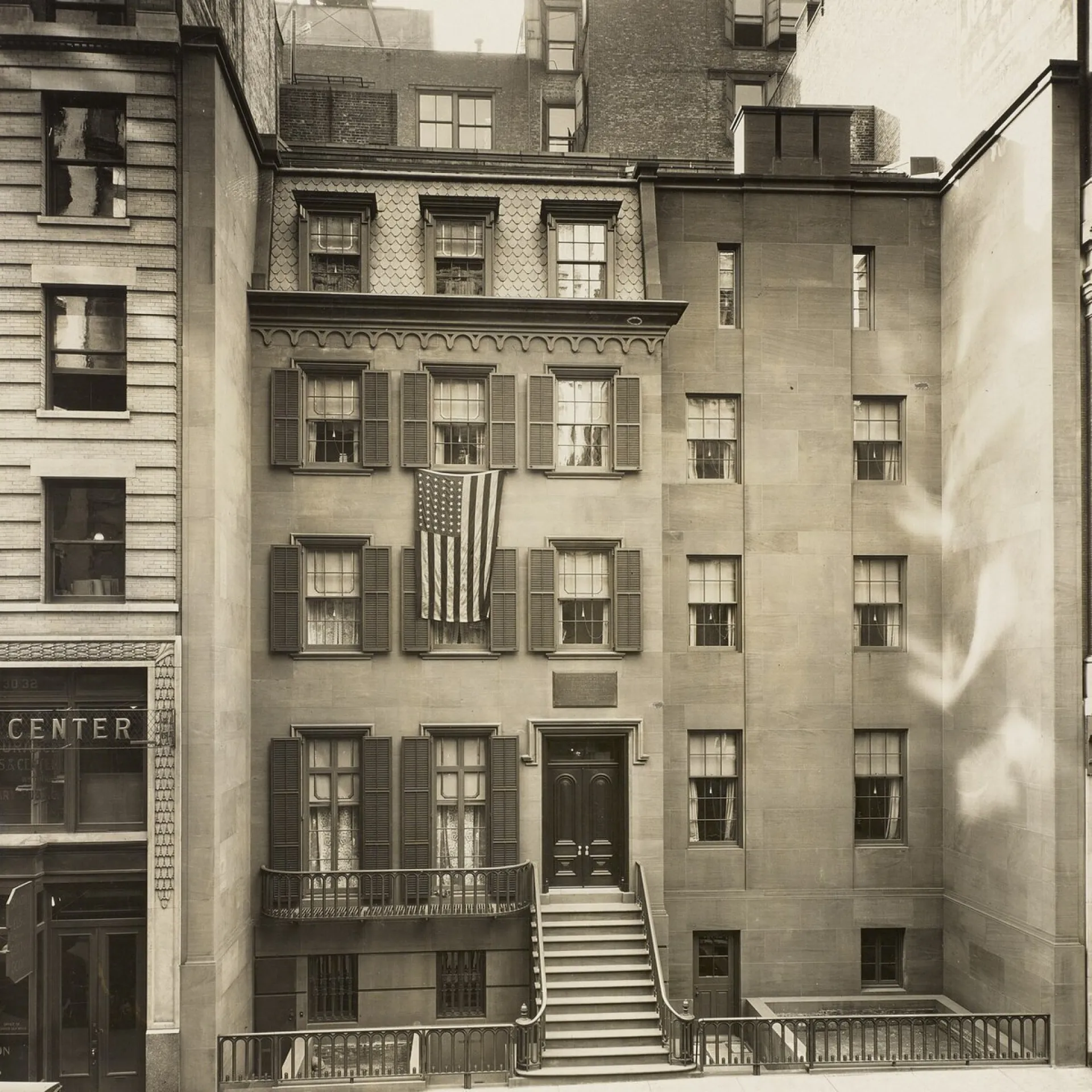 The brownstone at 28 East 20th Street, New York, where Theodore Roosevelt was born