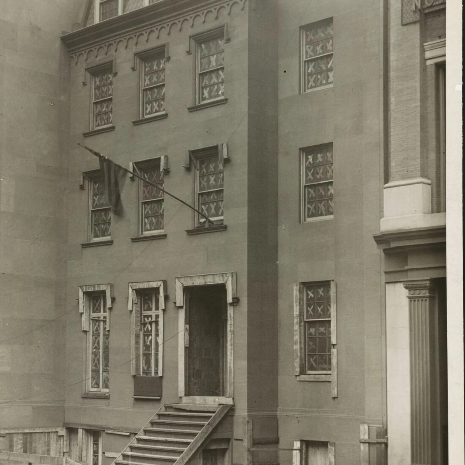 Facade of the reconstructed brownstone at 28 East 20th Street in Manhattan, Theodore Roosevelt's birthplace