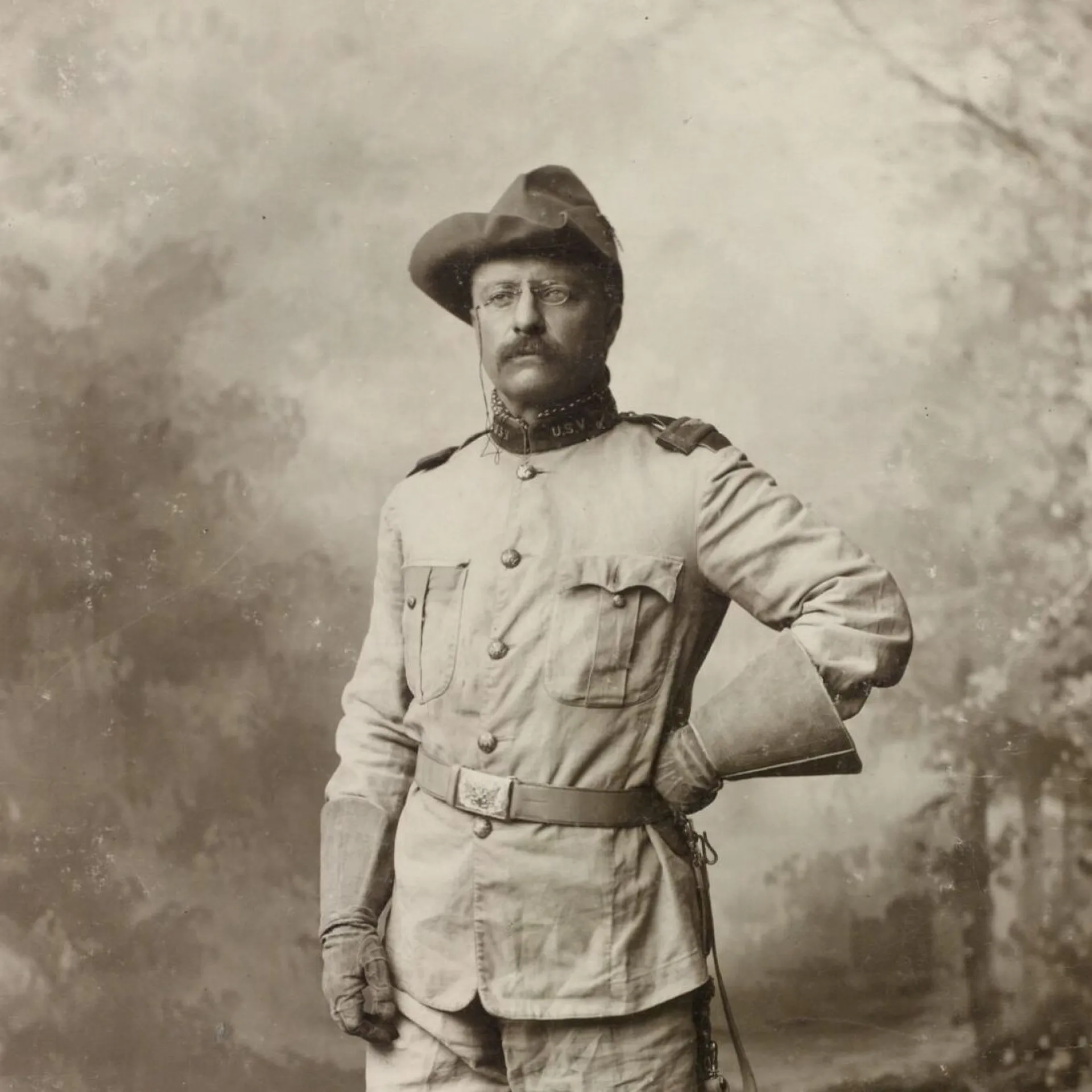 Colonel Theodore Roosevelt in his Rough Rider uniform